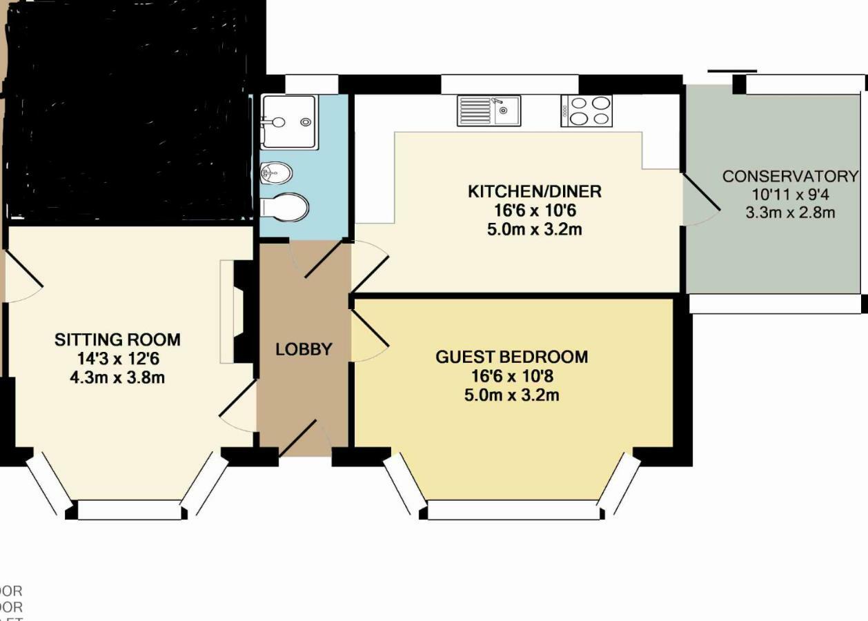 Fernbank Suite Sheffield Bagian luar foto